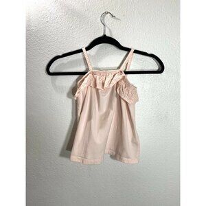 Toddlers Cynthia Rowley pink eyelet ruffle tank size 4T